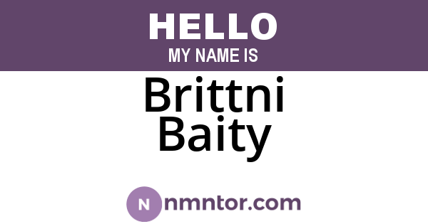 Brittni Baity