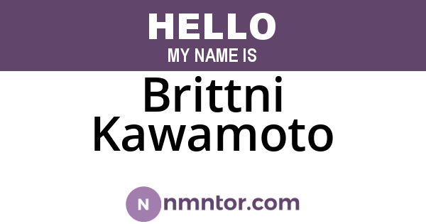 Brittni Kawamoto