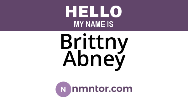 Brittny Abney