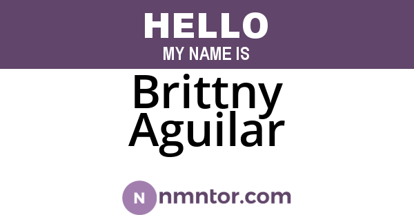 Brittny Aguilar