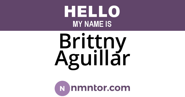 Brittny Aguillar
