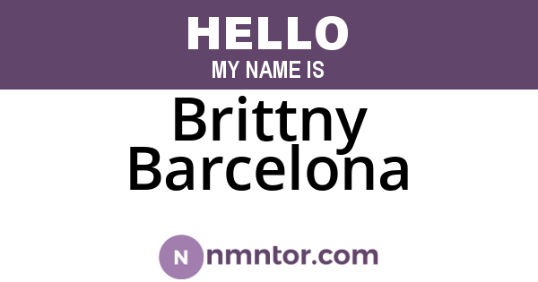 Brittny Barcelona