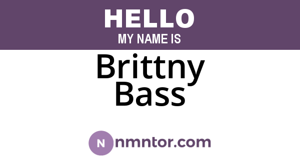 Brittny Bass