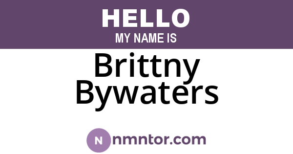 Brittny Bywaters