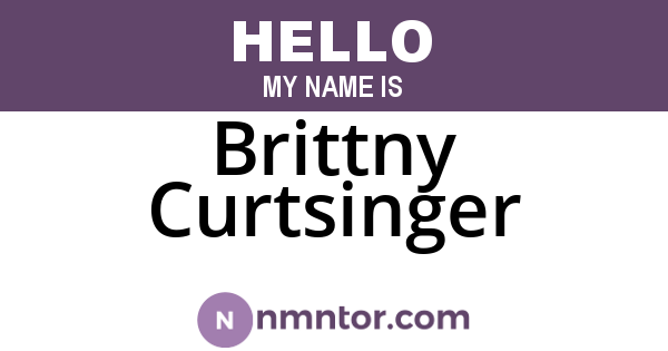 Brittny Curtsinger
