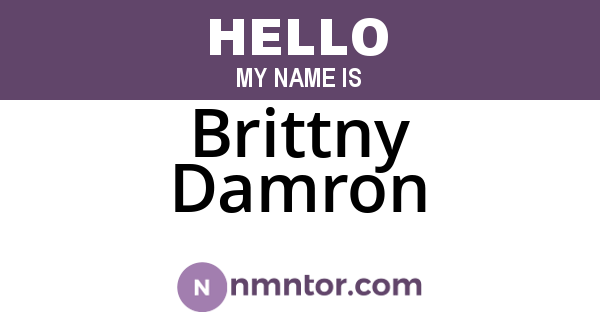 Brittny Damron