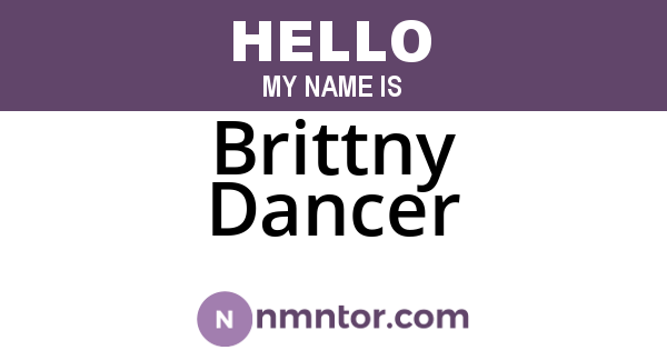 Brittny Dancer