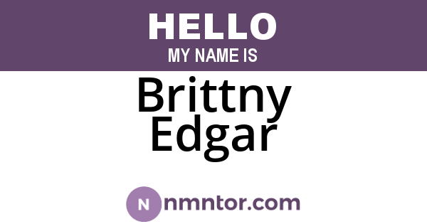 Brittny Edgar