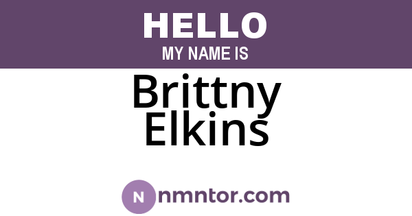 Brittny Elkins