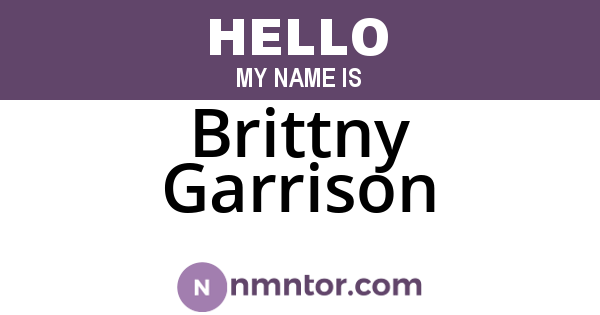 Brittny Garrison