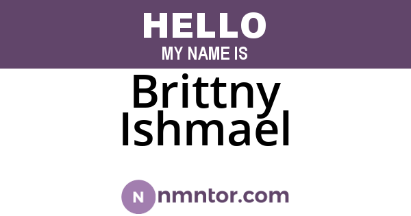 Brittny Ishmael