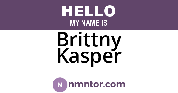 Brittny Kasper