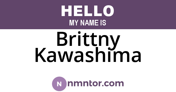 Brittny Kawashima