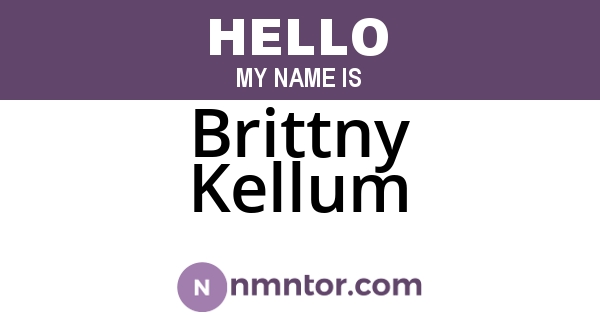 Brittny Kellum