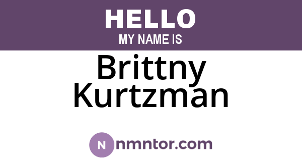 Brittny Kurtzman