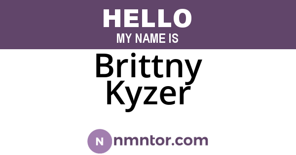 Brittny Kyzer