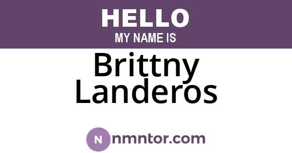 Brittny Landeros