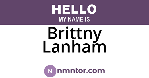 Brittny Lanham