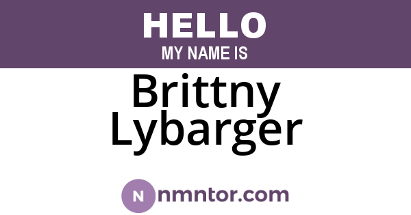 Brittny Lybarger