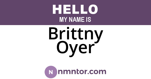 Brittny Oyer