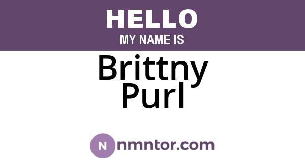 Brittny Purl