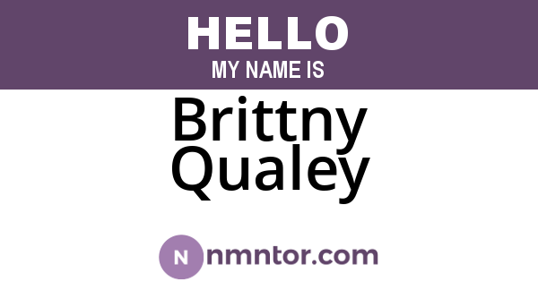 Brittny Qualey