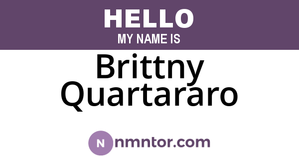 Brittny Quartararo