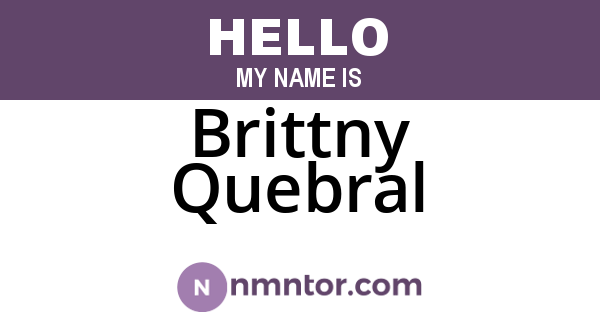 Brittny Quebral