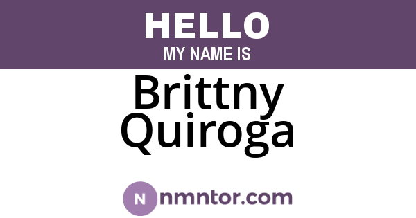 Brittny Quiroga