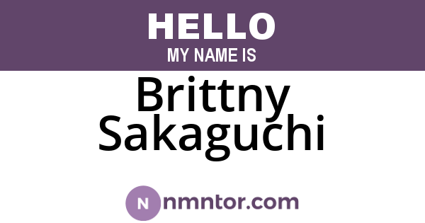 Brittny Sakaguchi