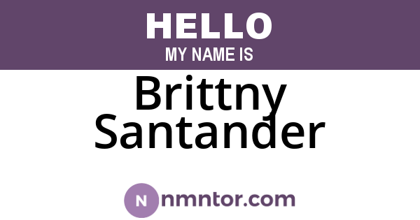 Brittny Santander