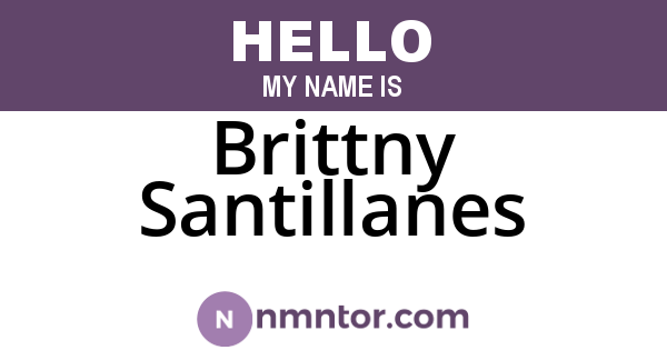 Brittny Santillanes