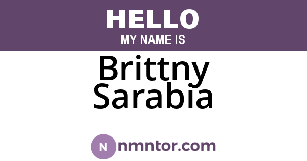 Brittny Sarabia
