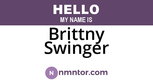 Brittny Swinger