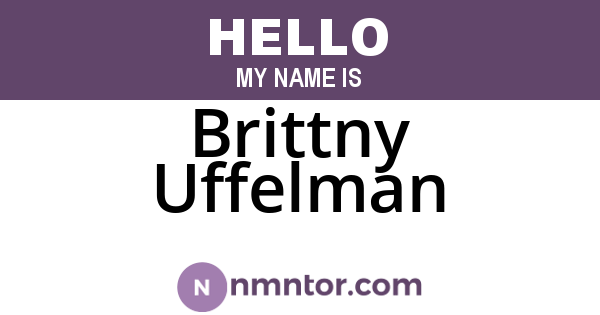 Brittny Uffelman