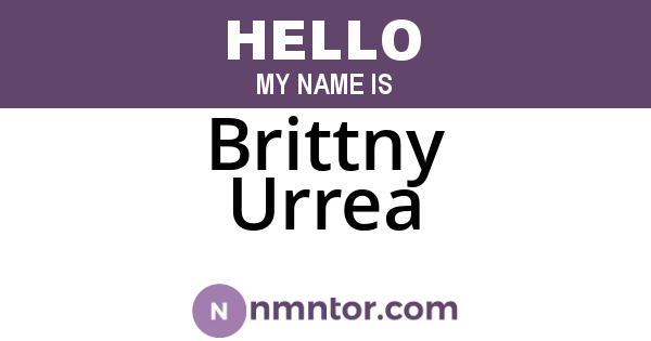 Brittny Urrea