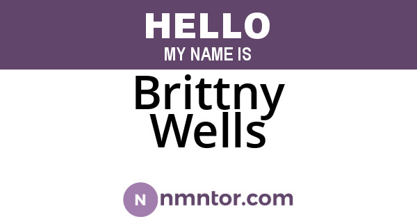 Brittny Wells