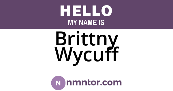 Brittny Wycuff