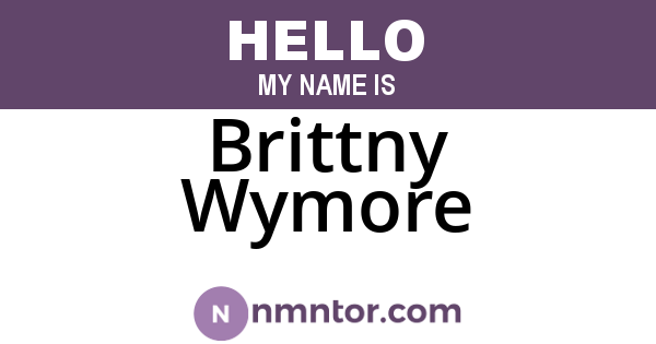Brittny Wymore