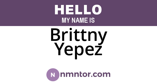 Brittny Yepez