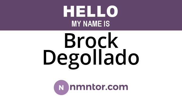 Brock Degollado