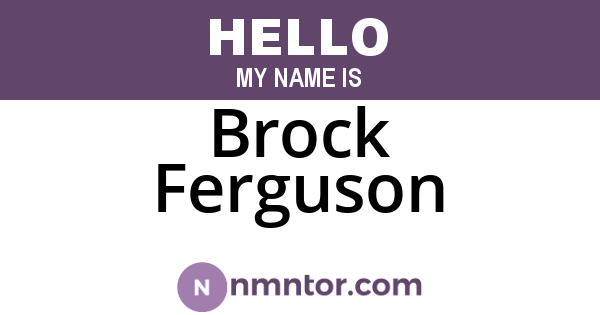 Brock Ferguson