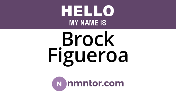 Brock Figueroa