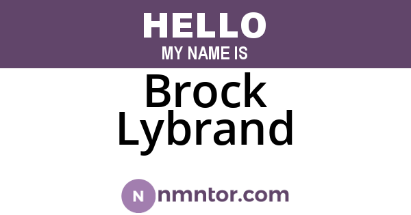 Brock Lybrand