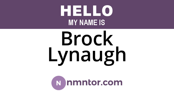 Brock Lynaugh