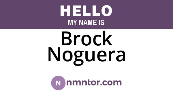 Brock Noguera