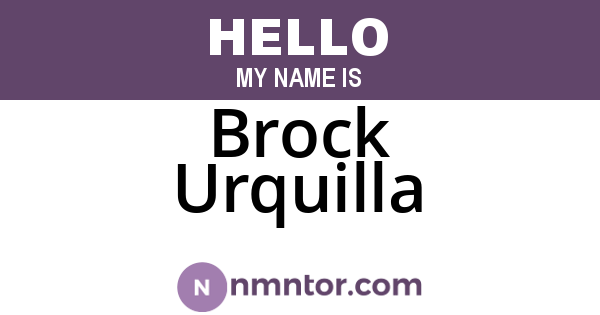 Brock Urquilla