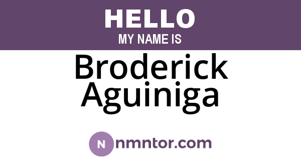Broderick Aguiniga