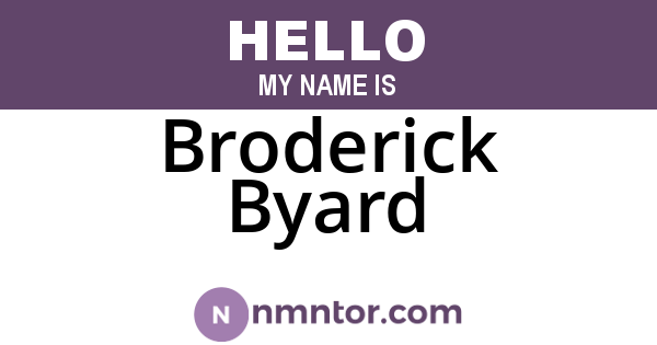 Broderick Byard