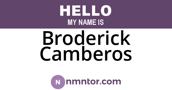 Broderick Camberos